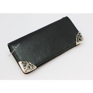 Chrome Hearts Long Long Fold Chips Wallet Black Long Fallet Wallet: LNG-SNGL-FOLDWTIPS: