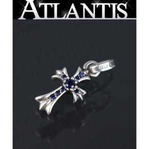 Chrome Hearts Ginza Ginza Baby Fat Cross Charm Charm Pavupbulus Fire Vòng cổ hàng đầu mặt dây chuyền bạc SV925: 075707: Atlantis -Mail Đơn hàng Mua sắm Mua sắm Mua sắm