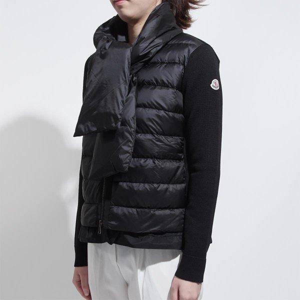 Moncler Moncler Down Zip Áo khoác đen Phụ nữ Đen lạnh ngoài trời 9487600-979BH-999: 9487600-979BH: Yahoo Blue Modern!
