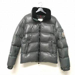 Moncler moncler pepper grenoble xuống áo khoác nylon áo blouson màu xám thư
