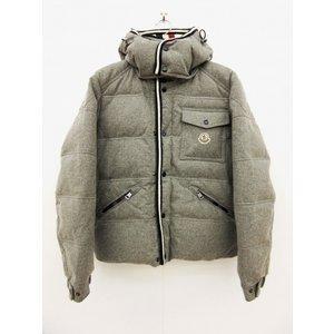 Moncler Moncler Branson Down Jacket Nút snap Wool Light Grey MAIL ĐẶT HÀNG