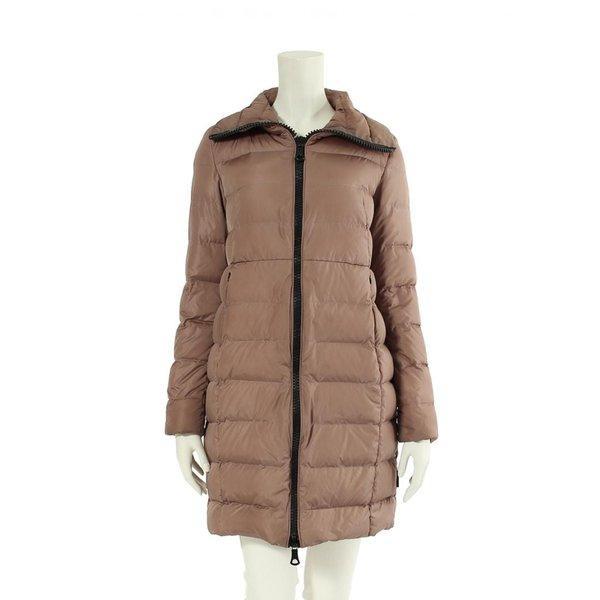 Moncler Moncler xuống Tòa án dài Nylon Pink Beige Argeles Ladies Mail Mua sắm
