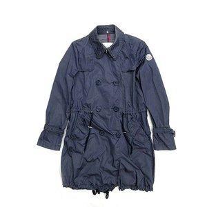 Moncler Moncler mod tòa án tòa án nylon lin kép nút hải quân nữ sinh mua hàng