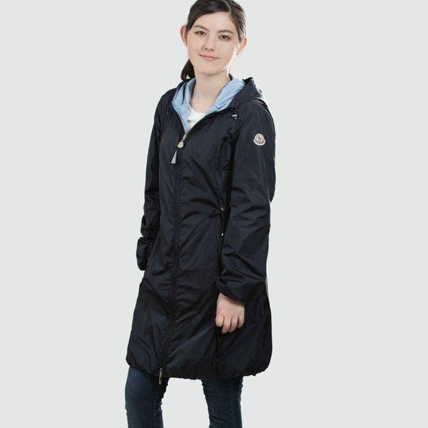 Moncler Moncler OMBRE Kích thước 00 nylon Zip Up Jumper Navy/Light Blue 4914305 54164 778 Ladies: Moncler-Bolog