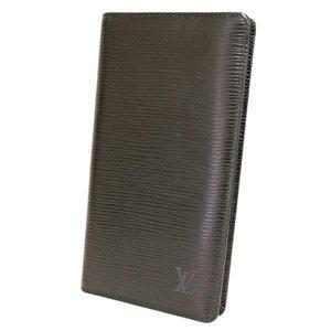 Louis Vuitton Louis Vuitton Epi Port Christ Credit Bi -fold Noir Black M63212 Men Wallet Epi Liza Black