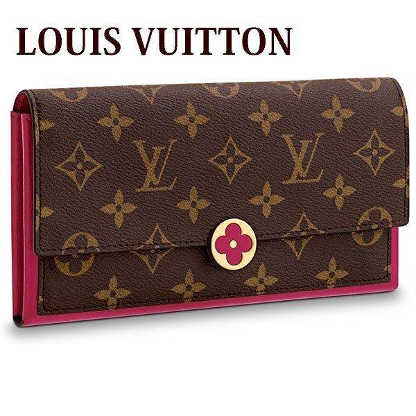 Louis Vuitton New Louis Vuitton Wallet Long Ladies Ladies Bi -frint Portofoille Florem Monogram Fuchsha M64585 Thương hiệu: Vuitton -856: Túi ví Premier -Mail Đơn đặt hàng
