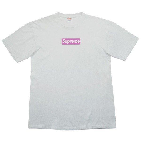 Logo hộp tối cao logo hộp tee t -shirt màu trắng kích thước [l] [hàng hóa đã qua sử dụng -rất tốt] [đã sử dụng]: 10187312: Mua và bán quần áo cũ của thương hiệu