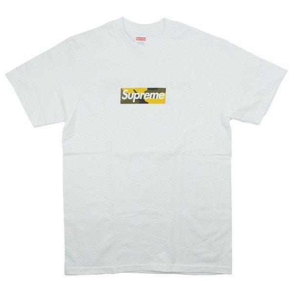 Supreme 17AW Brooklyn Mở Hộp tưởng niệm Logo LOGO LOGO T -SHIRT Trắng rất tốt Đơn đặt hàng qua thư