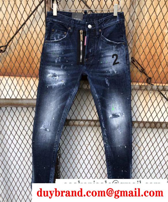 お得人気セール細身スリムロングパンツdsquared2ディースクエアード 人気 コピー秋冬のトレンドスッキリジーンズ