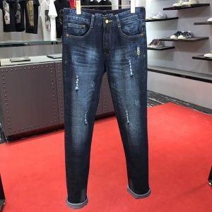 HOT Bargain American Casual Street Quần denim kết hợp vật phẩm độc đáo xu hướng Fendi Super Fendi