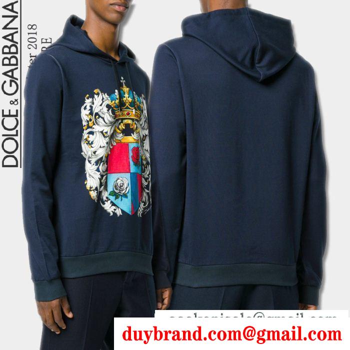 秋冬新作登場 ドルチェ＆ガッバーナ dolce&gabbana パーカー 2色可選 大胆なスリット上品