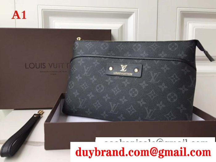 4色可選 ルイ ヴィトン louis vuitton クラッチバッグ 秋冬新作品 今が買い！