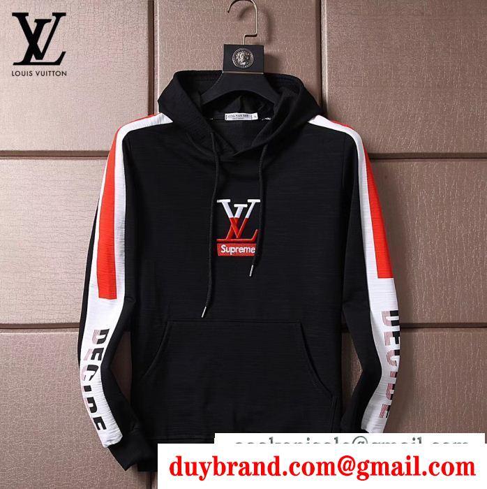 ヴィトン スーパーコピーロゴランニングウォーキング運動着デイリーユース吸湿速乾性khả năng đàn hồi きれいめ男性用パーカー