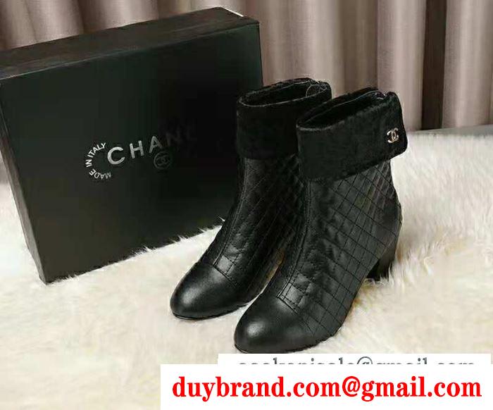 新作コレクション  chanel ショートブーツ 秋冬間違いないアイテム