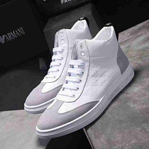 Armani thâm hụt giá rẻ siêu đặc biệt giá phổ biến giày nam ngắn bốt màu trắng thời trang accent công việc bình thường