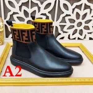 Bán phổ biến logo in thời trang fendi nam giày nhiệt bảo vệ giày quý ông màu vàng vàng / mùa đông hỗ trợ