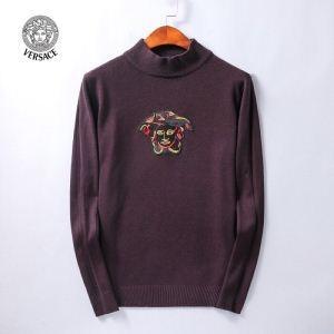 Mua thuốc nổ chất lượng cao áo len dệt áo len Versace đi lại du lịch 3 màu logo hấp dẫn đơn giản