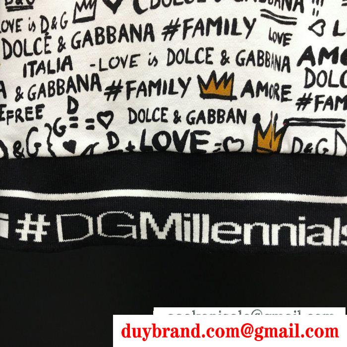 18SS新作 ドルチェ＆ガッバーナ 暖かさと軽さを兼ね備えた  Dolce&Gabbana プルオーバーパーカー 新色登場