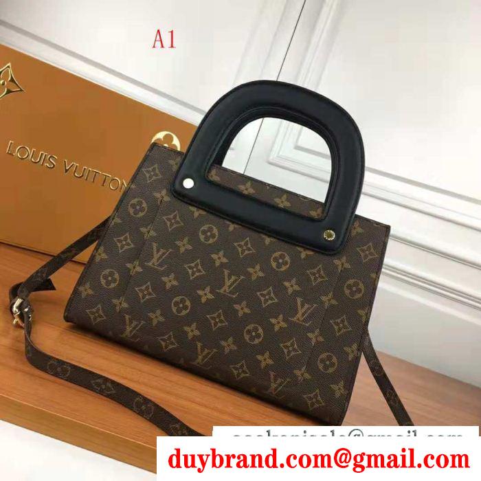 大人っぽさがアップする 創意デザイン louis vuitton ルイ ヴィトン ハンドバッグ 4色可選