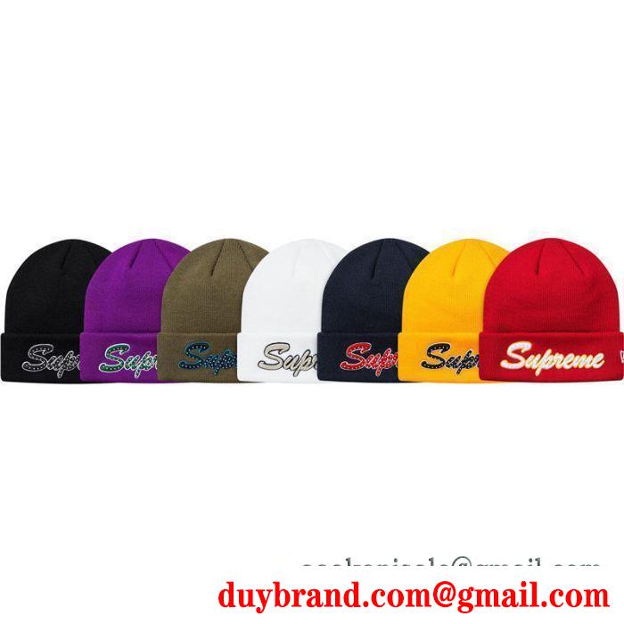 ニットキャップ supreme 18fw new era script beanie お得な価格で登場 新鋭ブランド supreme シュプリーム 多色可選