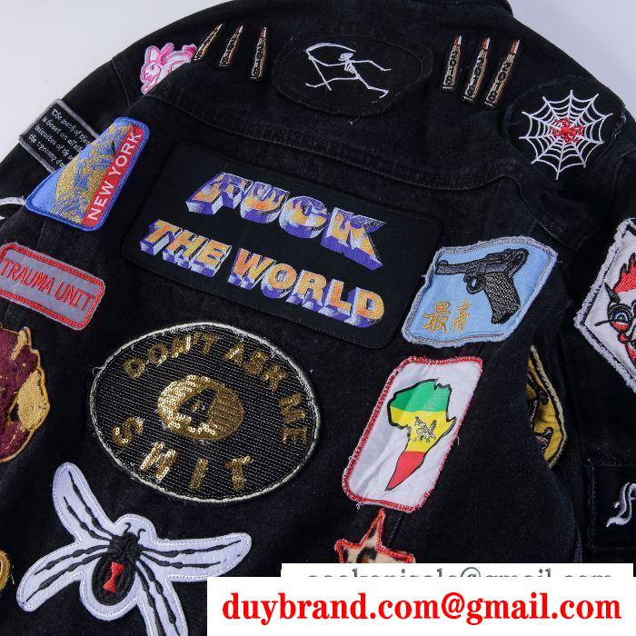 デニムジャケット シュプリーム supreme 高品質で綺麗 supreme patches denim trucker jacket
