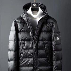 Moncler Down Áo khoác Moncler ném bom nổi tiếng phổ biến Gió -Chất lượng cao Down Black Baby màu đen