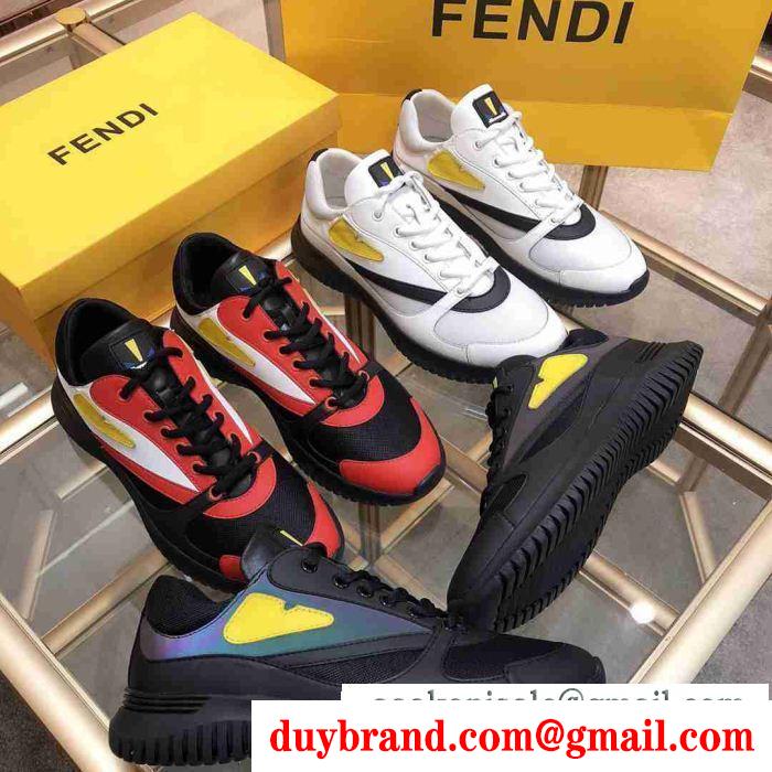 トレンド感のある フェンディ FENDI 3色可選 ずっと愛用したいアイテム ハイトップシューズ 