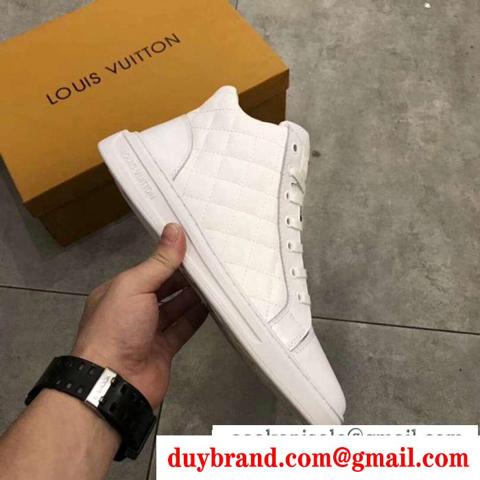 品質高き人気アイテム ハイトップシューズ 上質な材料2色可選 ルイ ヴィトン LOUIS VUITTON