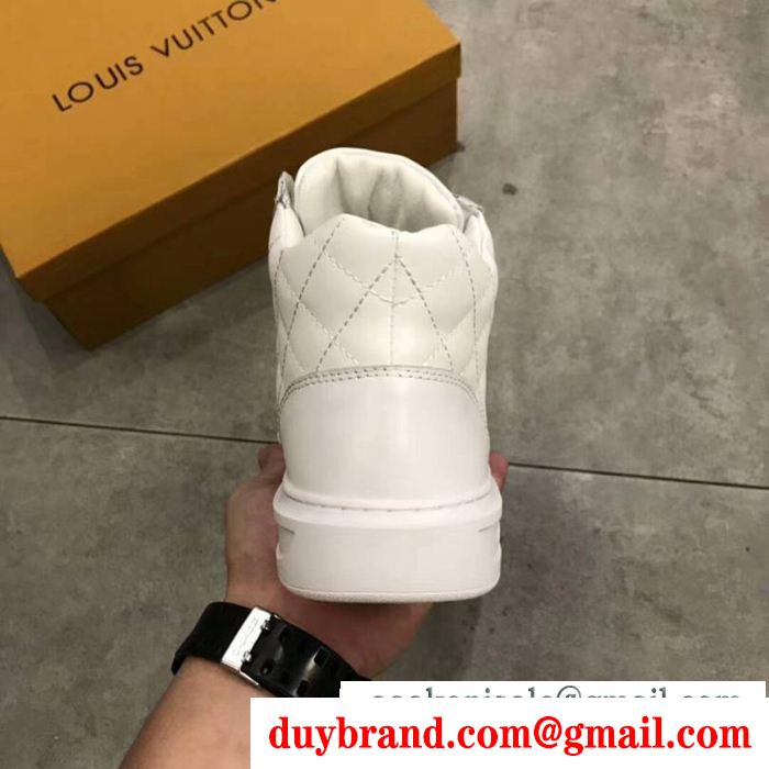 品質高き人気アイテム ハイトップシューズ 上質な材料2色可選 ルイ ヴィトン LOUIS VUITTON