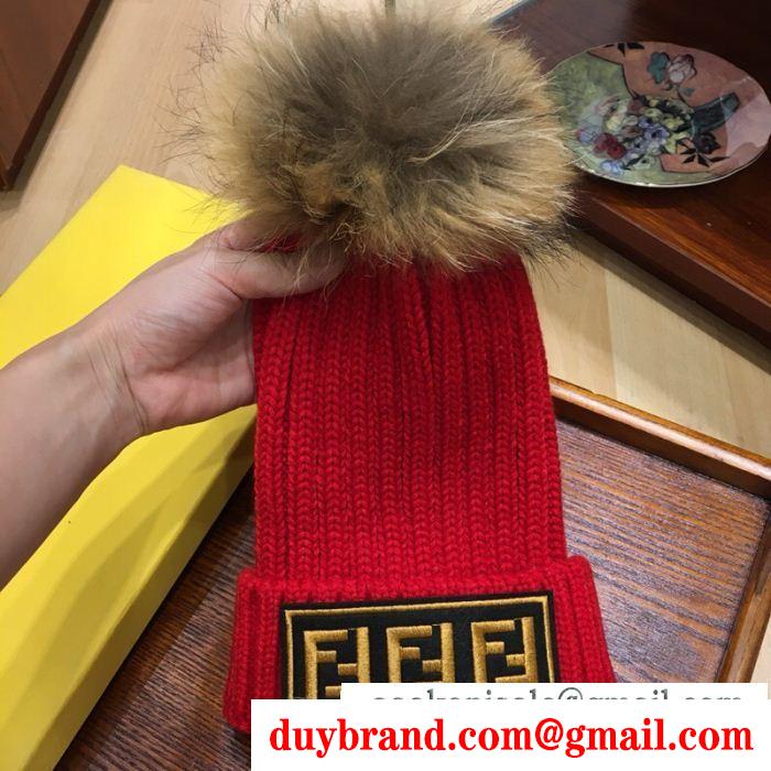 4色可選 魅力の フェンディファッションな一品 FENDI ニット帽/ニットキャップ 気に入った商品