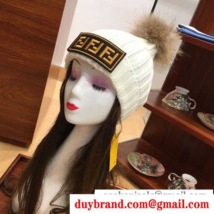 4色可選 魅力の フェンディファッションな一品 FENDI ニット帽/ニットキャップ 気に入った商品