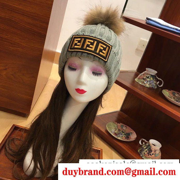 4色可選 魅力の フェンディファッションな一品 FENDI ニット帽/ニットキャップ 気に入った商品