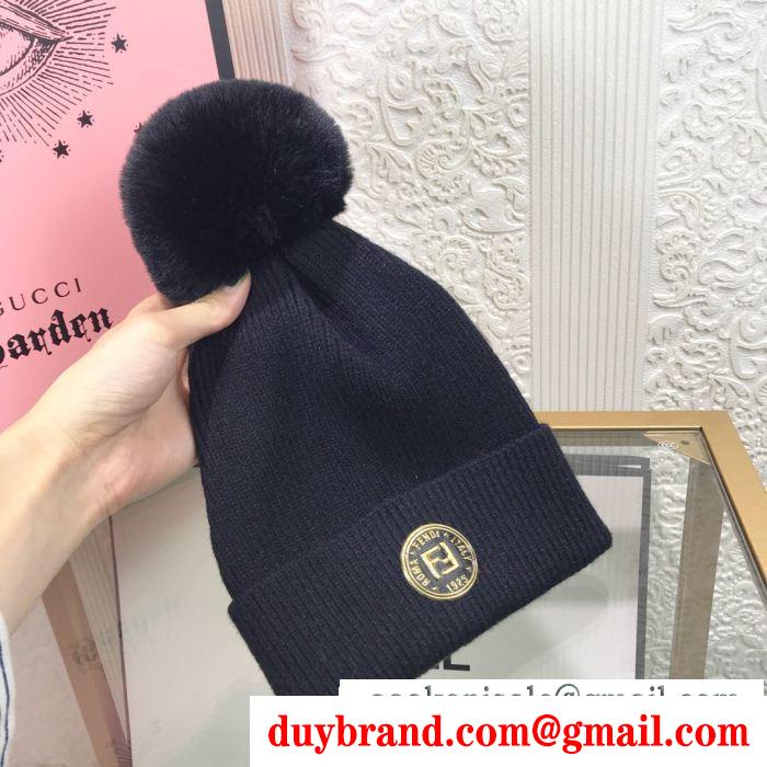高級感演出 フェンディ FENDI 精巧な逸品 ニット帽/ニットキャップ 優等品 4色可選 上質なデザイン