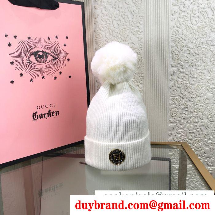 高級感演出 フェンディ FENDI 精巧な逸品 ニット帽/ニットキャップ 優等品 4色可選 上質なデザイン
