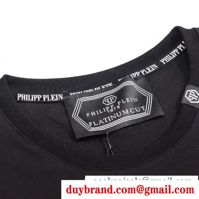 2019SSコレクションに新着 philipp plein フィリッププレイン 半袖tシャツ ストリートに溢れるウェア