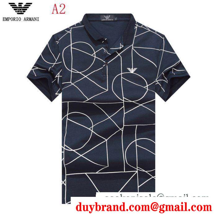 2019SSコレクションに新着 おしゃれに着こなせる armani アルマーニ 半袖tシャツ 4色可選