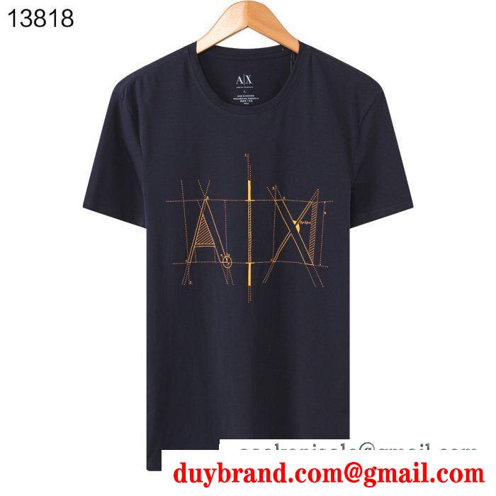 4色可選 今すぐオシャレになれる！流行スタイル2019春夏新作 armani アルマーニ 半袖tシャツ