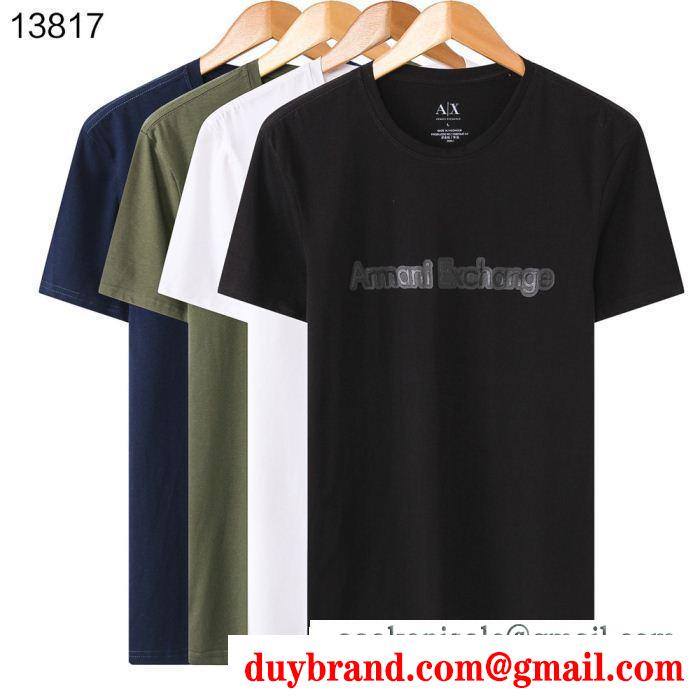 ARMANI アルマーニ 半袖tシャツ 4色可選 今年らしく魅力的アップ 期間限定、お得に買うべき