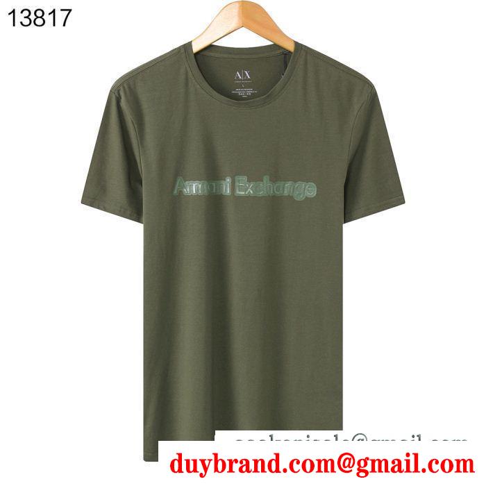 ARMANI アルマーニ 半袖tシャツ 4色可選 今年らしく魅力的アップ 期間限定、お得に買うべき
