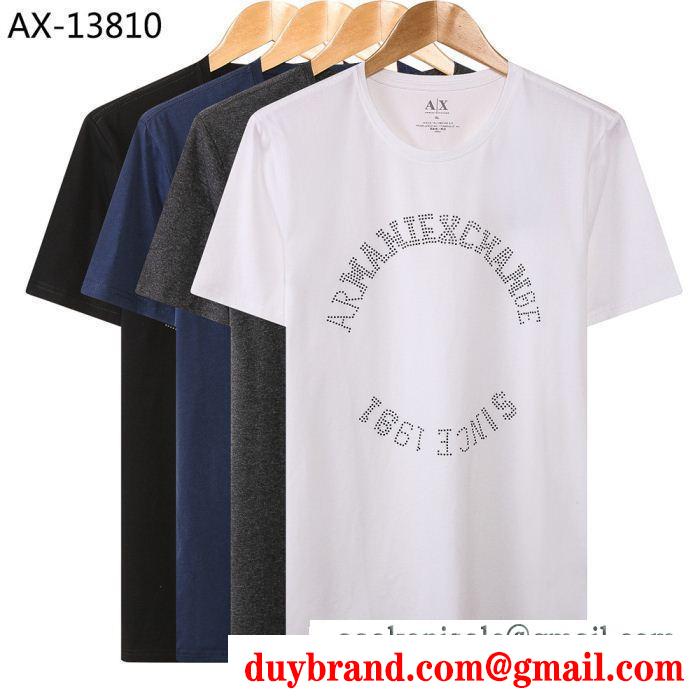 夏の暑い日にも快適に 人気アイテムも同時にチェック armani アルマーニ 半袖tシャツ 4色可選