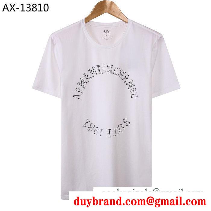 夏の暑い日にも快適に 人気アイテムも同時にチェック armani アルマーニ 半袖tシャツ 4色可選