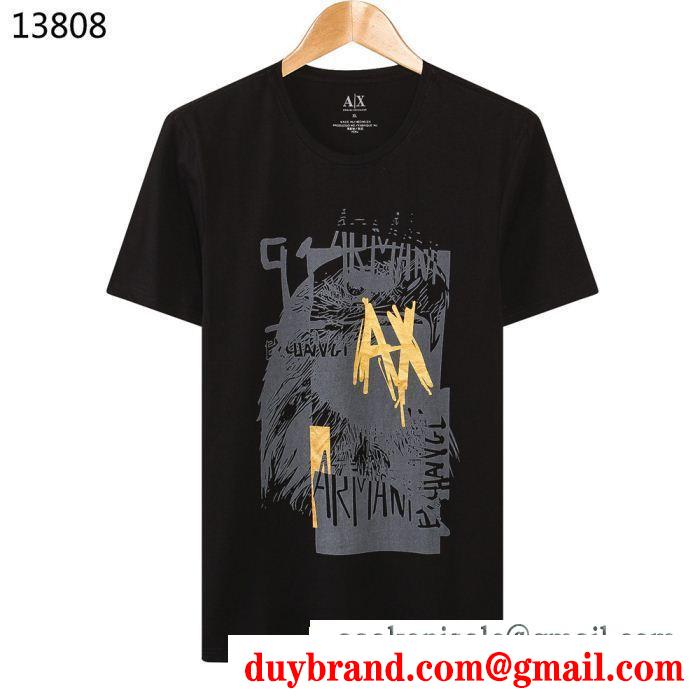 2019トレンド感満載なアイテム 大人買いする方も多い armani アルマーニ 4色可選 半袖tシャツ