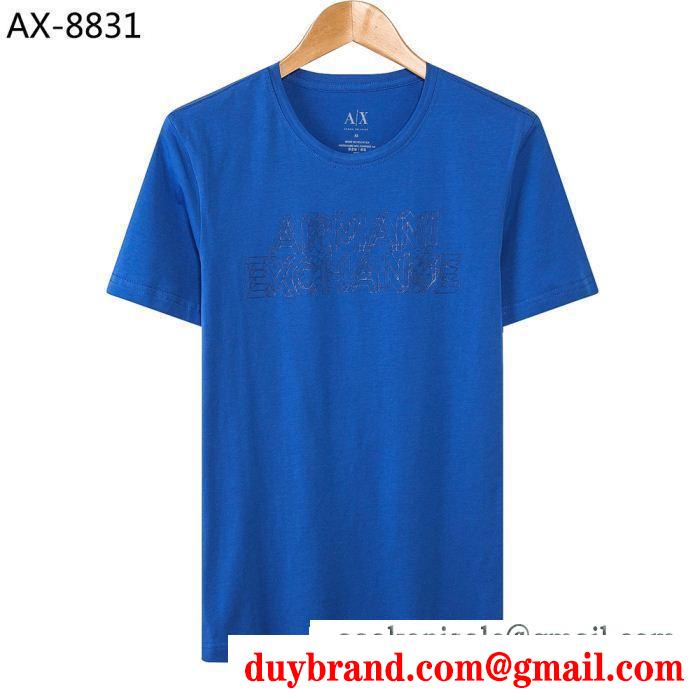 半袖Tシャツ 4色可選 2019ssコレクションに新着 大人っぽいスタイルが完成 armani アルマーニ
