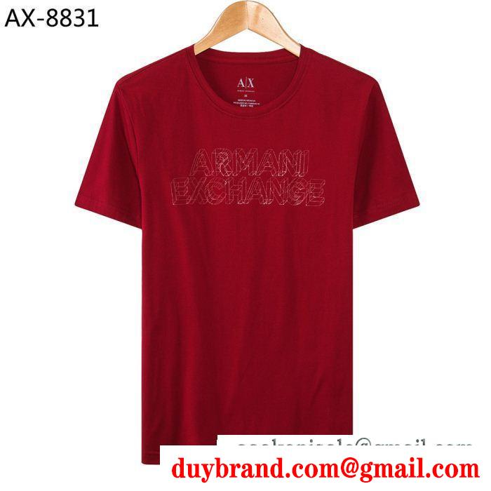 半袖Tシャツ 4色可選 2019ssコレクションに新着 大人っぽいスタイルが完成 armani アルマーニ