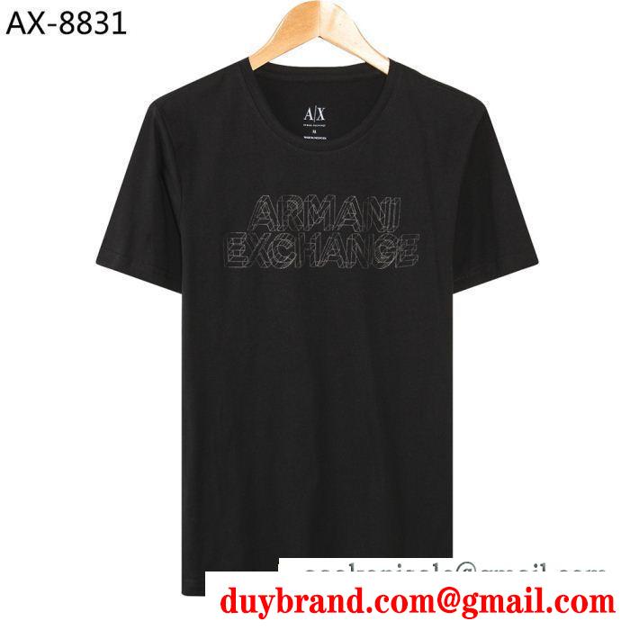 半袖Tシャツ 4色可選 2019ssコレクションに新着 大人っぽいスタイルが完成 armani アルマーニ