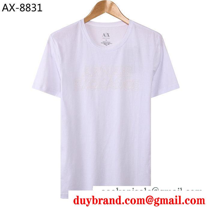 半袖Tシャツ 4色可選 2019ssコレクションに新着 大人っぽいスタイルが完成 armani アルマーニ
