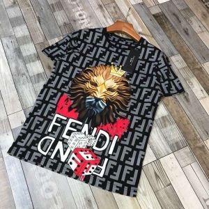 Đảm bảo chất lượng Cleanessity Tops Tương thích Khóa đường phố T -Shirt 2 Màu sắc Fendi Fendi