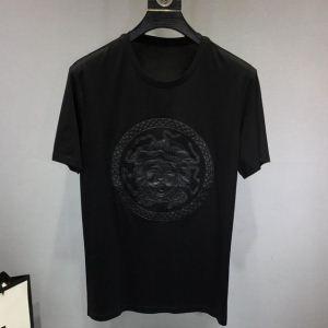Versace LOGO Cotton Jersey T -Shirt phổ biến 41671176 Versace cảm giác phù hợp với độ bóng giá rẻ