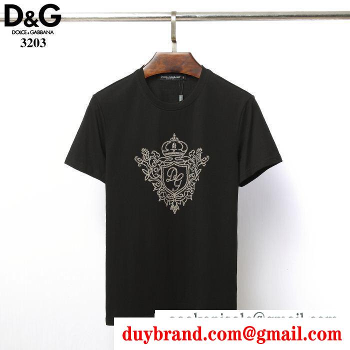 Tシャツ/ティーシャツ新作エレガントに着こなす ドルチェ＆ガッバーナ Dolce&Gabbana 2色可新作夏の優秀アイテム