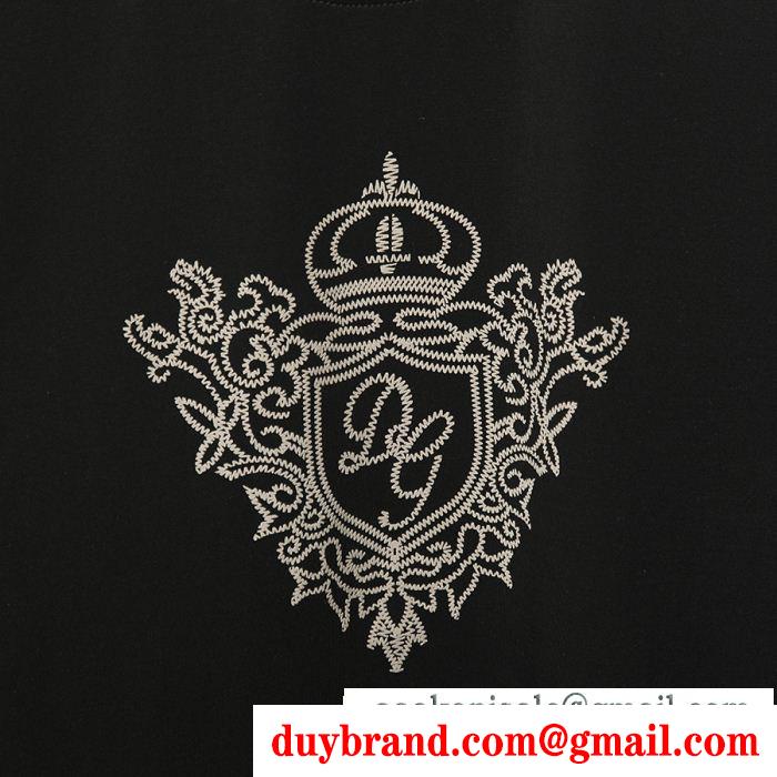 Tシャツ/ティーシャツ新作エレガントに着こなす ドルチェ＆ガッバーナ Dolce&Gabbana 2色可新作夏の優秀アイテム